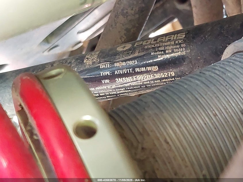 2024 Polaris Rzr Xp 1000 Ultimate VIN: 3NSNEF992RF305279 Lot: 43583878
