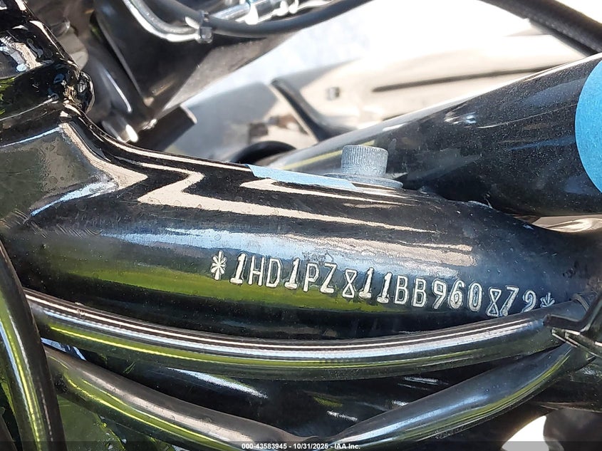 2011 Harley-Davidson Flhxse2 VIN: 1HD1PZ811BB960872 Lot: 43583945