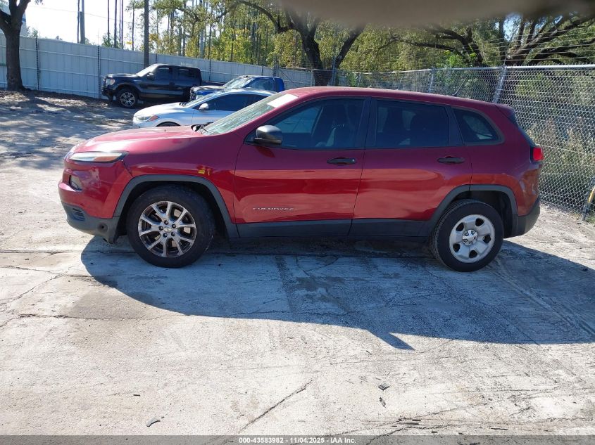 2016 Jeep Cherokee Sport VIN: 1C4PJLAB9GW167008 Lot: 43583982