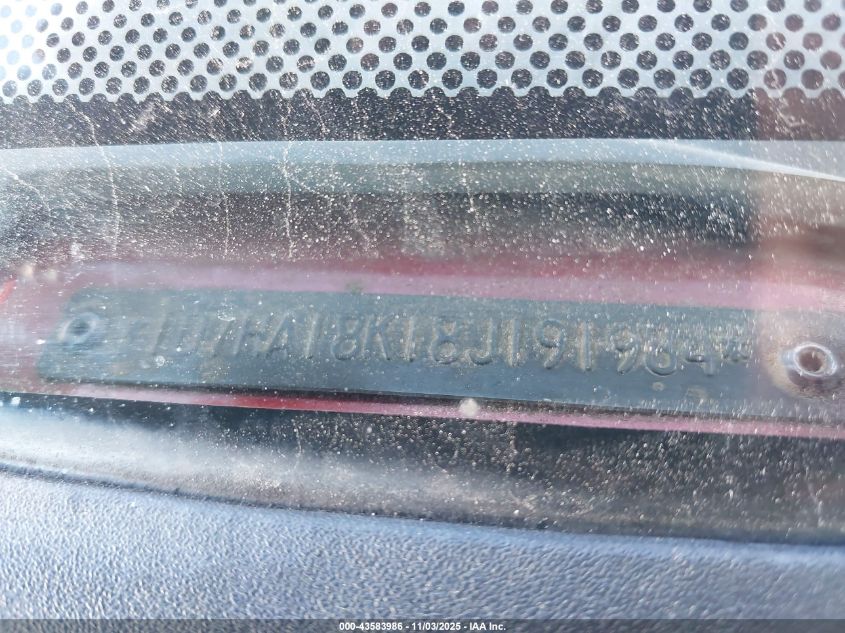 2008 Dodge Ram 1500 St/Sxt VIN: 1D7HA18K18J191984 Lot: 43583986