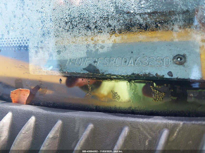 2012 Ford E-350 Cutaway VIN: 1FDWE3FS8CDA63250 Lot: 43584302