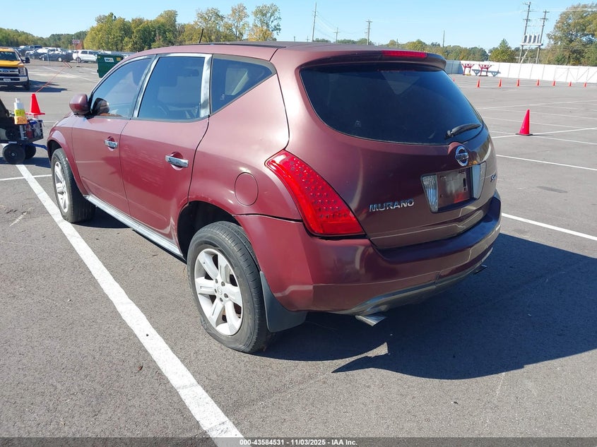 2006 Nissan Murano S VIN: JN8AZ08W56W503536 Lot: 43584531