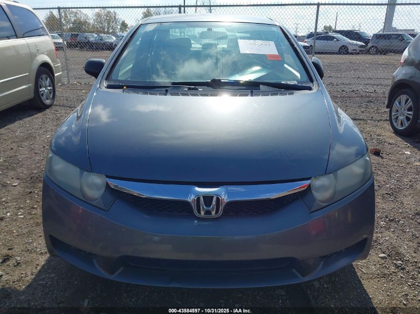 2009 Honda Civic Lx VIN: 19XFA16529E048751 Lot: 43584597