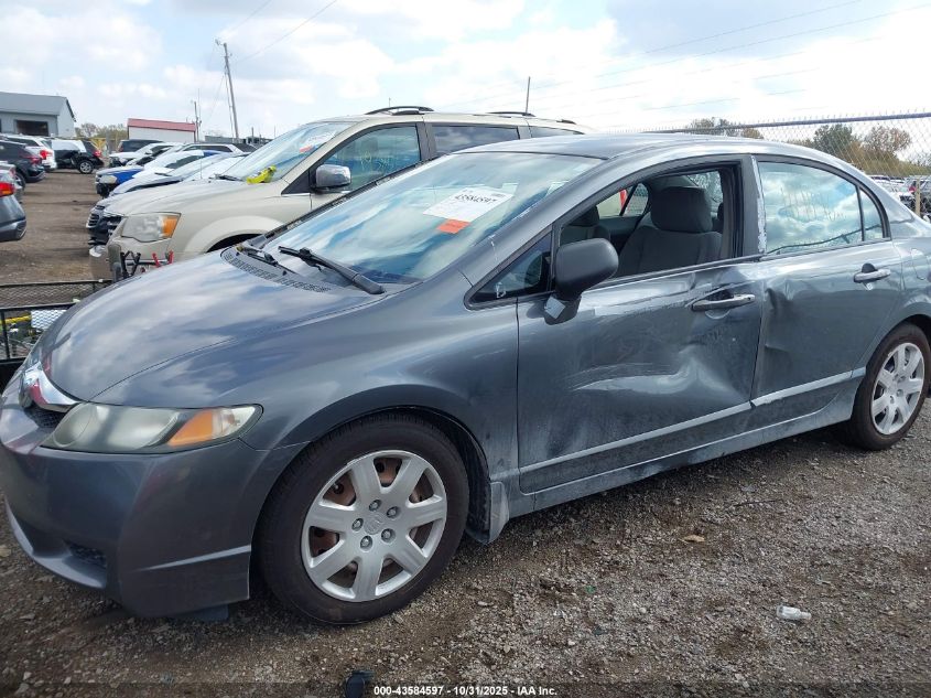 2009 Honda Civic Lx VIN: 19XFA16529E048751 Lot: 43584597