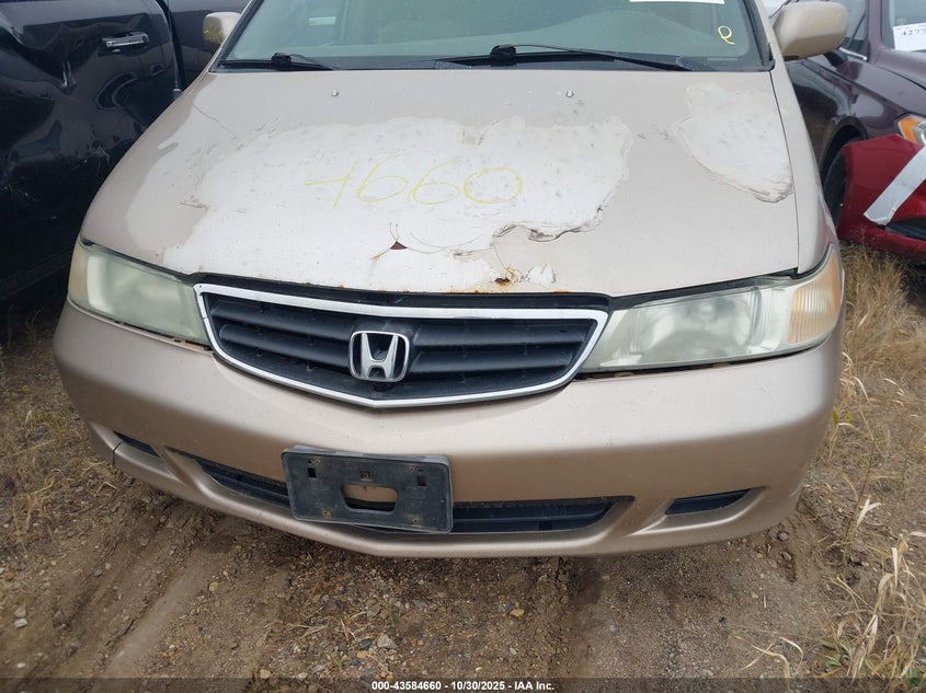 2002 Honda Odyssey Ex-L VIN: 2HKRL18072H589529 Lot: 43584660