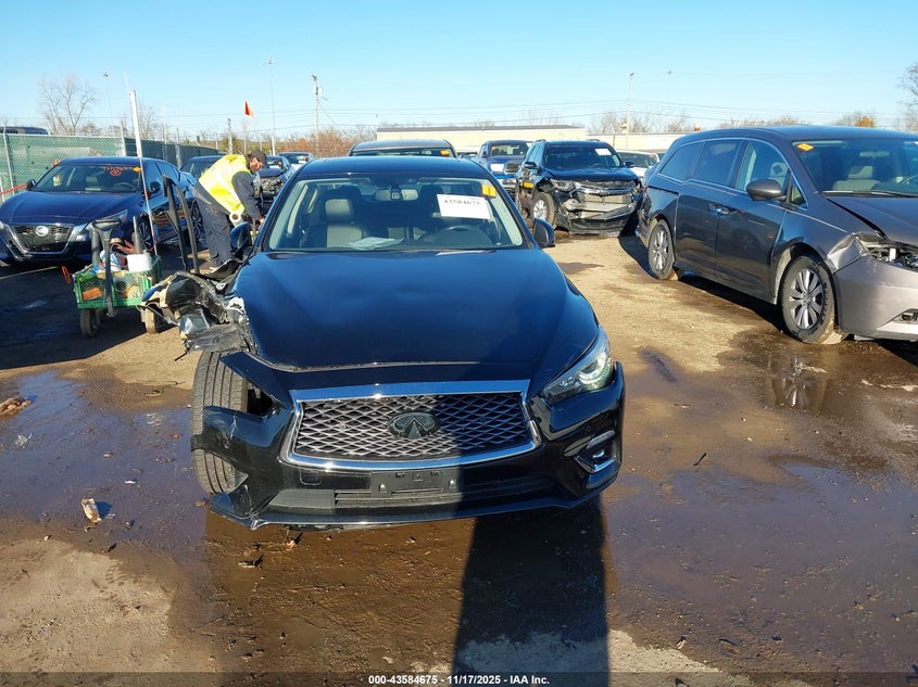 2021 Infiniti Q50 Luxe Awd VIN: JN1EV7BR7MM756115 Lot: 43584675
