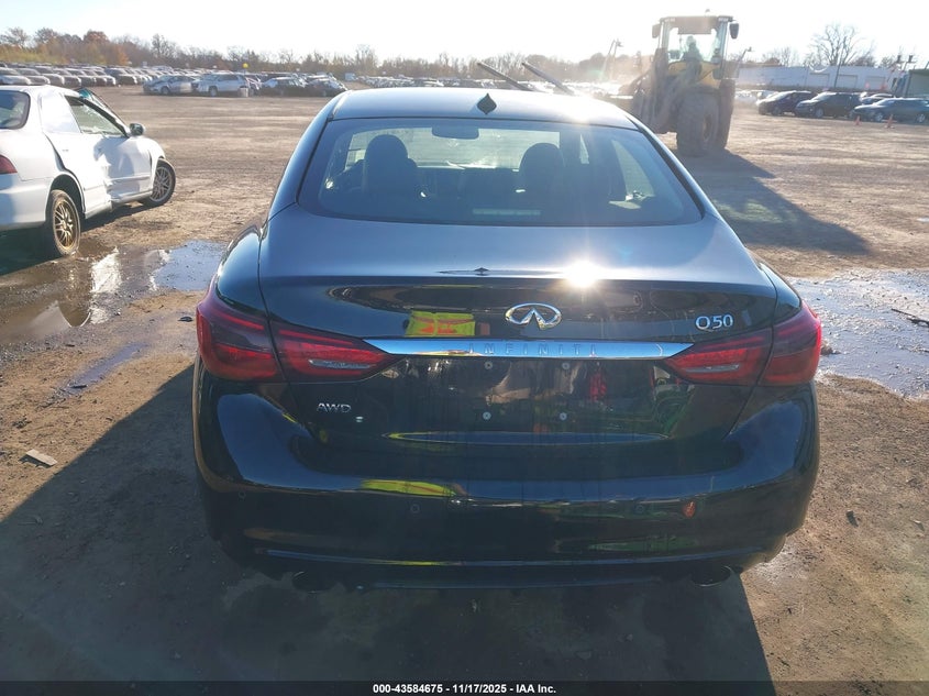 2021 Infiniti Q50 Luxe Awd VIN: JN1EV7BR7MM756115 Lot: 43584675