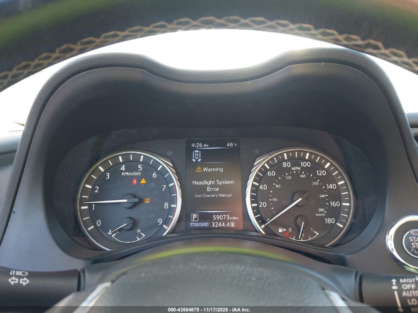 2021 Infiniti Q50 Luxe Awd VIN: JN1EV7BR7MM756115 Lot: 43584675