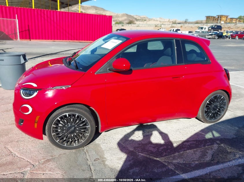 2024 Fiat 500E Inspi(Red) Fwd VIN: ZFAFFAA40RX220430 Lot: 43584680