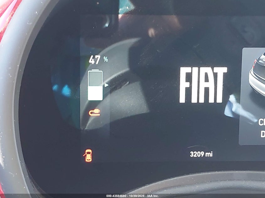 2024 Fiat 500E Inspi(Red) Fwd VIN: ZFAFFAA40RX220430 Lot: 43584680