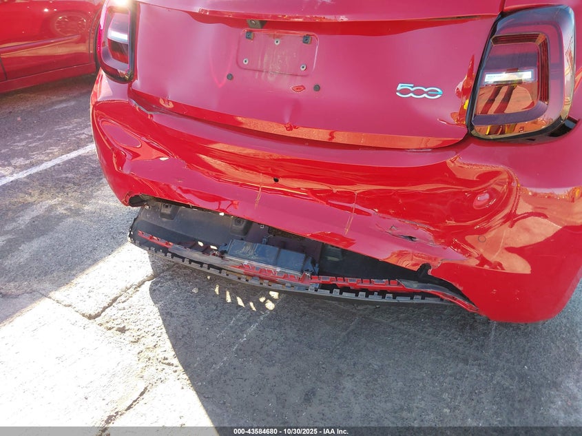 2024 Fiat 500E Inspi(Red) Fwd VIN: ZFAFFAA40RX220430 Lot: 43584680
