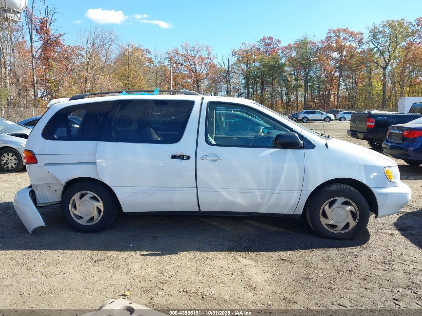 2000 Toyota Sienna Le/Xle VIN: 4T3ZF13C0YU29229 Lot: 43585191