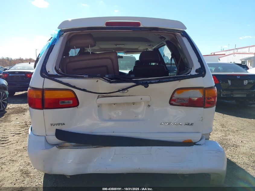 2000 Toyota Sienna Le/Xle VIN: 4T3ZF13C0YU29229 Lot: 43585191