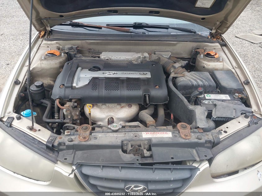 2005 Hyundai Elantra Gls/Gt VIN: KMHDN46DX5U009840 Lot: 43585232