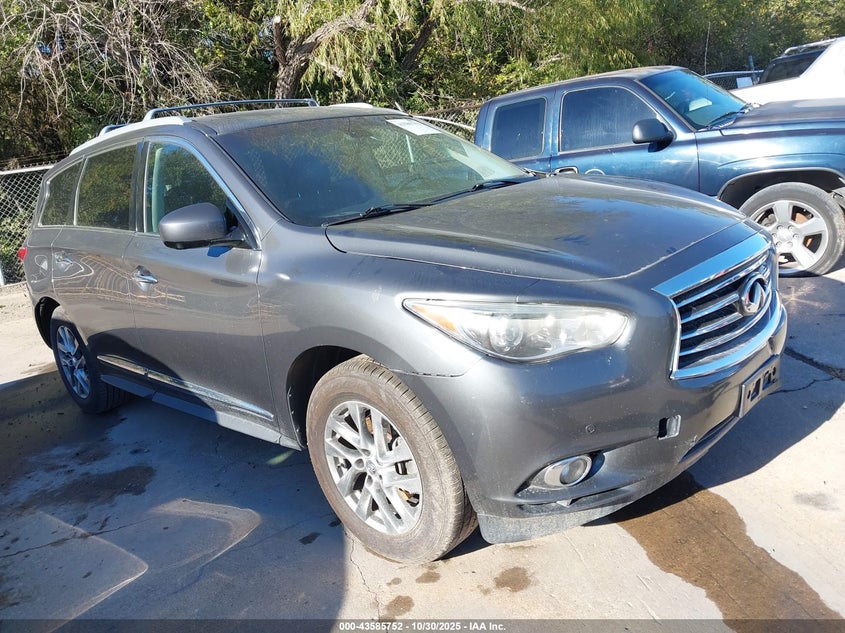 2014 Infiniti Qx60 grey other gasoline 5N1AL0MNXEC534058 photo #1