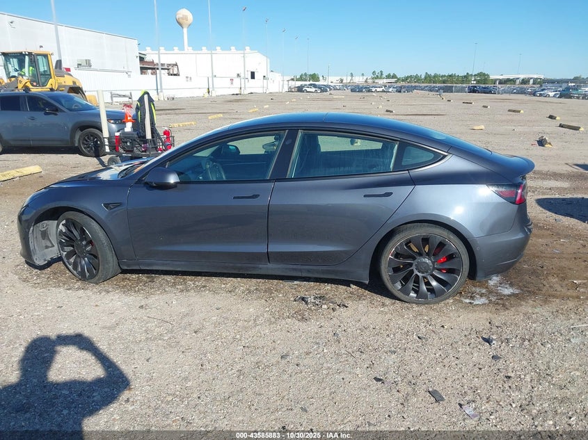 2022 Tesla Model 3 Performance Dual Motor All-Wheel Drive VIN: 5YJ3E1EC7NF269905 Lot: 43585883
