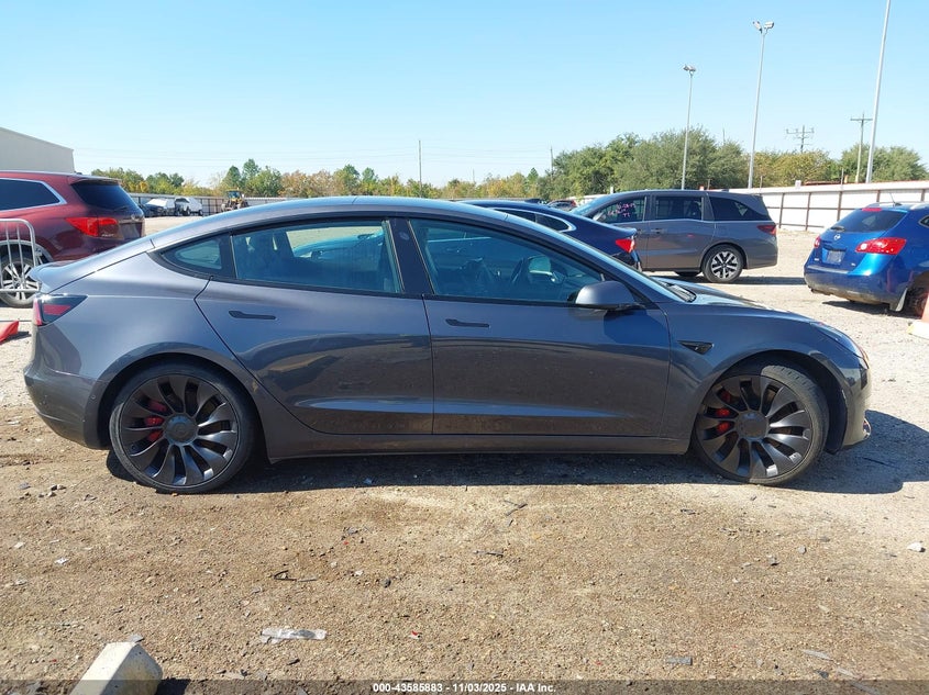 2022 Tesla Model 3 Performance Dual Motor All-Wheel Drive VIN: 5YJ3E1EC7NF269905 Lot: 43585883