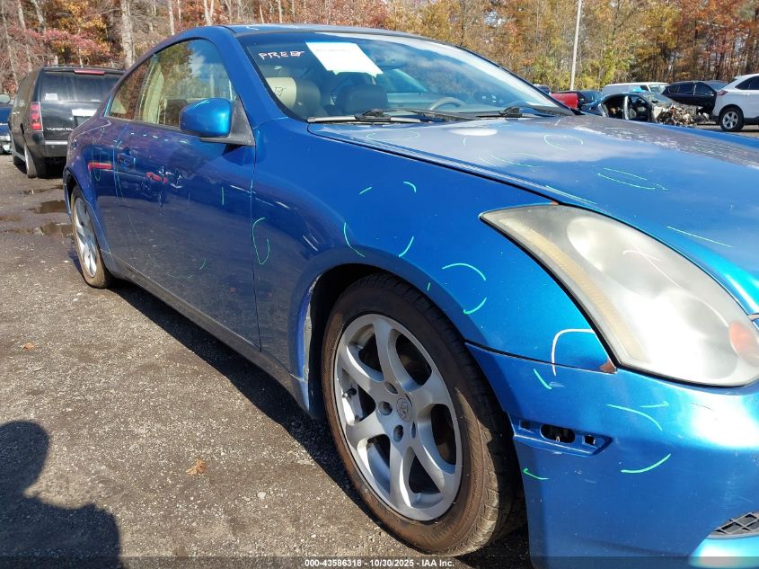2003 Infiniti G35 Base W/Leather VIN: JNKCV54E23M222679 Lot: 43586318