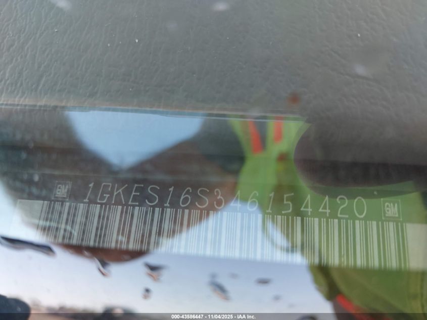2004 GMC Envoy Xl Slt VIN: 1GKES16S346154420 Lot: 43586447