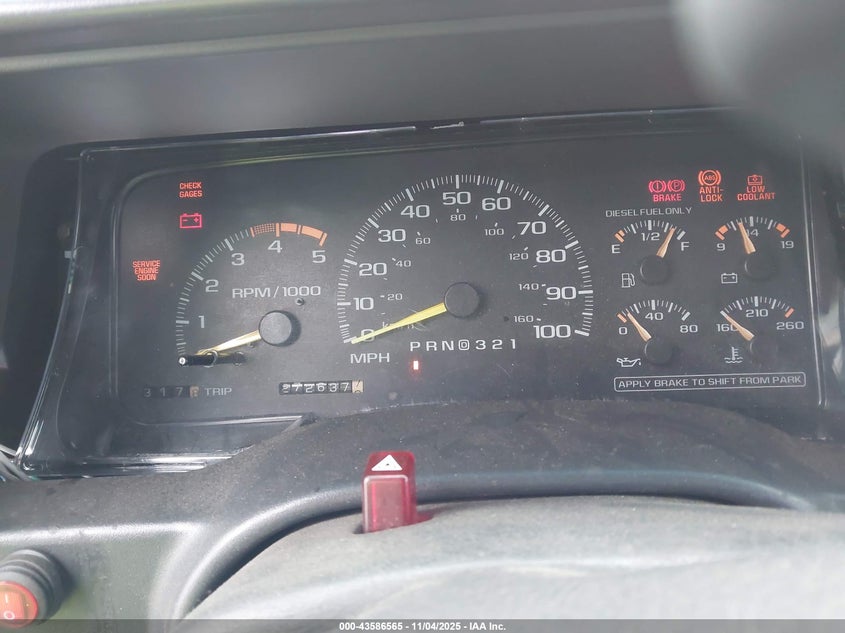 1997 Chevrolet Tahoe VIN: 3GNEK18S0VG143634 Lot: 43586565