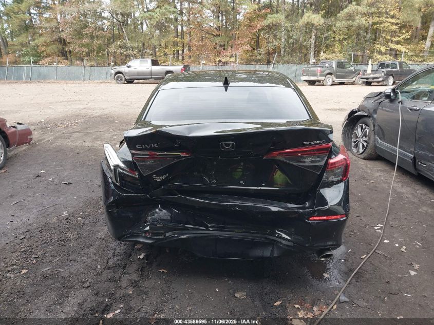 2022 Honda Civic Sport VIN: 2HGFE2F5XNH500570 Lot: 43586595