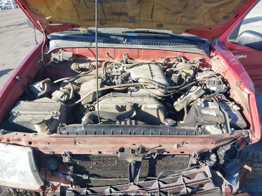 1998 Toyota Tacoma Base V6 VIN: 4TAWN72N3WZ163416 Lot: 43586667