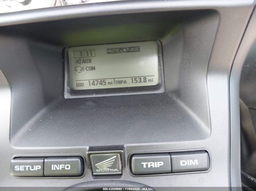 2015 Honda Gl1800 B VIN: JH2SC6842FK200702 Lot: 43586660