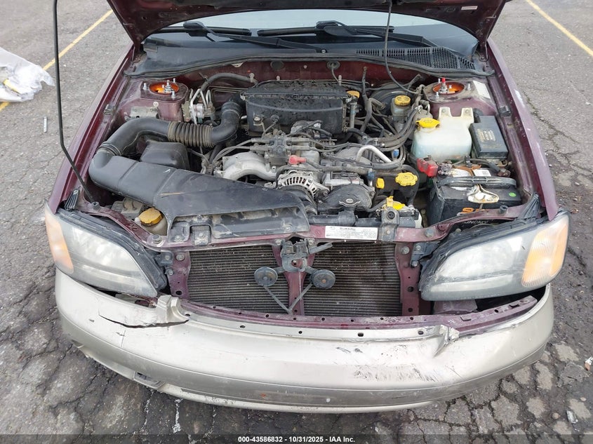 2000 Subaru Outback VIN: 4S3BH6655Y6643976 Lot: 43586832