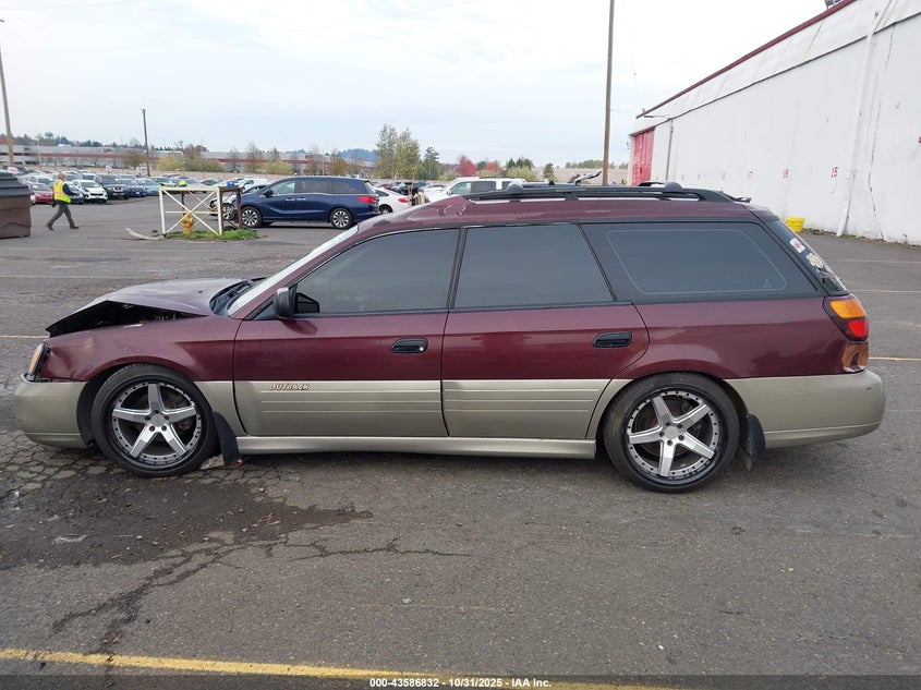 2000 Subaru Outback VIN: 4S3BH6655Y6643976 Lot: 43586832