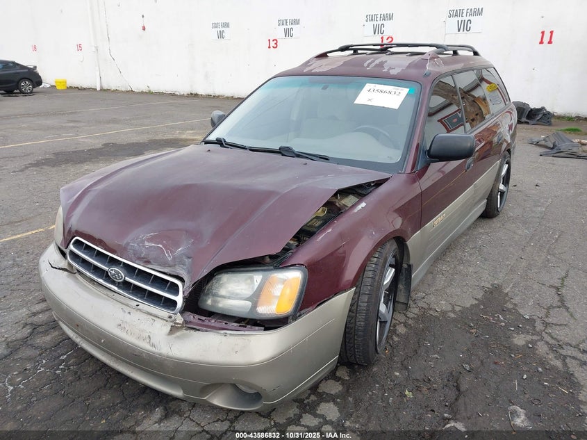 2000 Subaru Outback VIN: 4S3BH6655Y6643976 Lot: 43586832