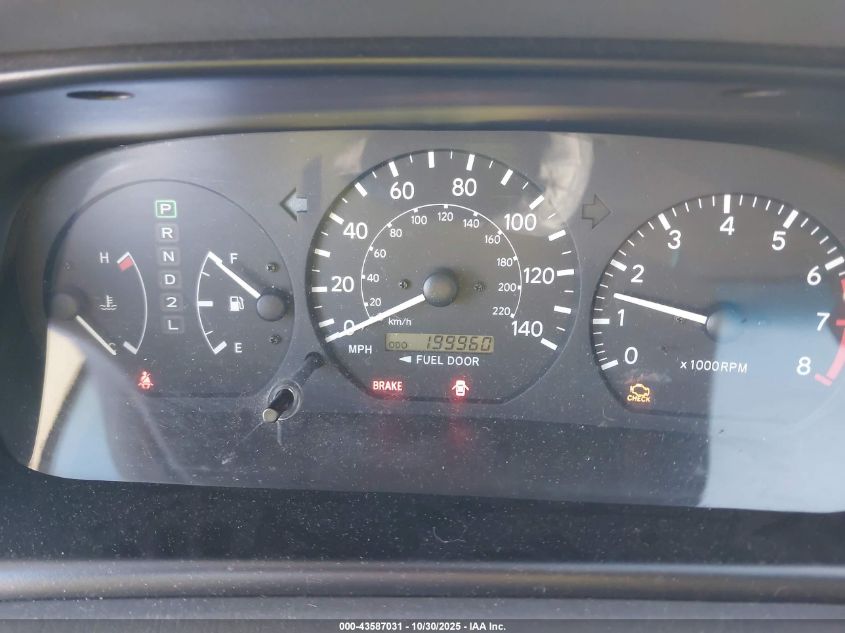 2000 Toyota Camry Le VIN: JT2BG22K3Y0498519 Lot: 43587031