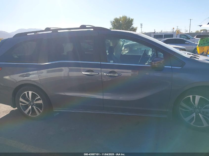 2022 Honda Odyssey Touring VIN: 5FNRL6H88NB039181 Lot: 43587101