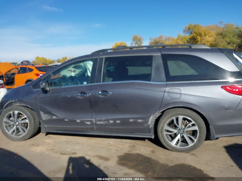 2022 Honda Odyssey Touring VIN: 5FNRL6H88NB039181 Lot: 43587101