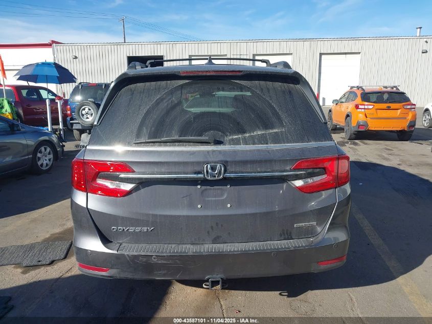 2022 Honda Odyssey Touring VIN: 5FNRL6H88NB039181 Lot: 43587101