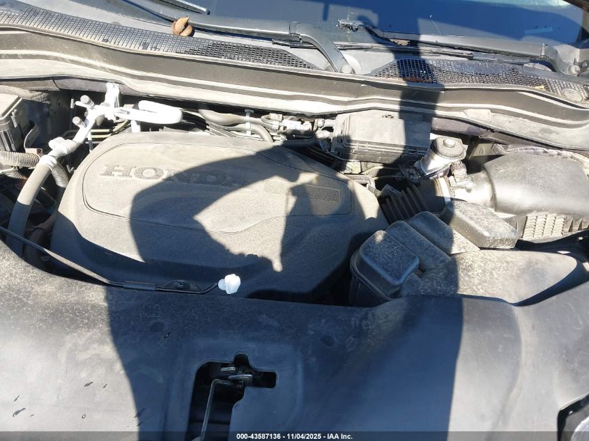 2022 Honda Pilot 2Wd Ex-L VIN: 5FNYF5H50NB006176 Lot: 43587136