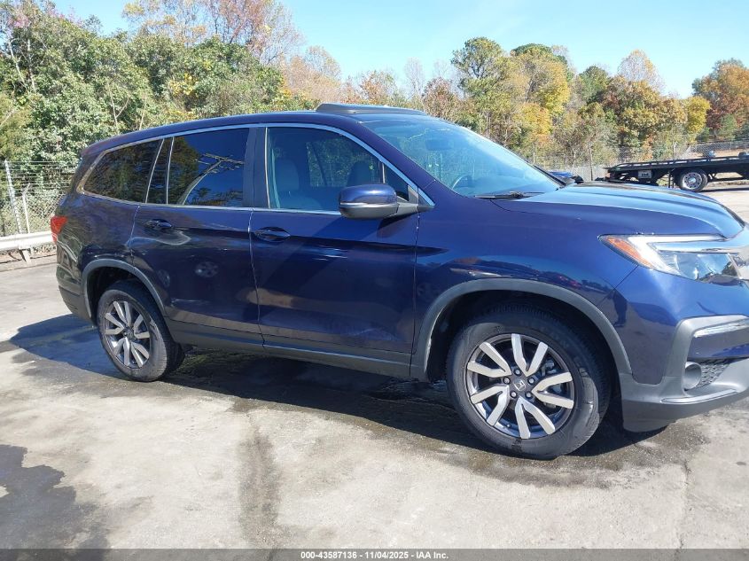 2022 Honda Pilot 2Wd Ex-L VIN: 5FNYF5H50NB006176 Lot: 43587136