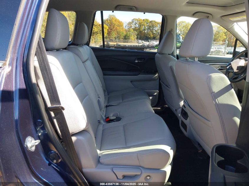 2022 Honda Pilot 2Wd Ex-L VIN: 5FNYF5H50NB006176 Lot: 43587136