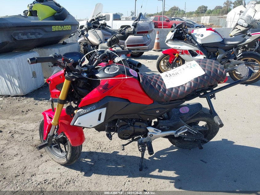 2019 Honda Grom A VIN: MLHJC7556K5100129 Lot: 43587147