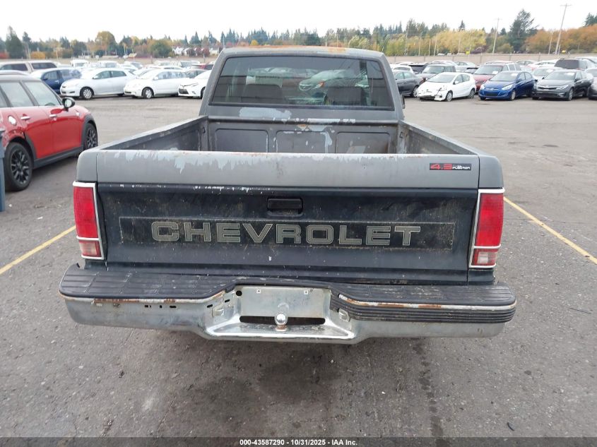 1991 Chevrolet S Truck S10 VIN: 1GCCT19Z2M2264875 Lot: 43587290