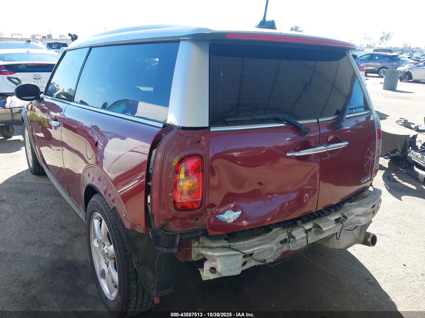 2008 Mini Cooper Clubman VIN: WMWML33578TN66858 Lot: 43587513