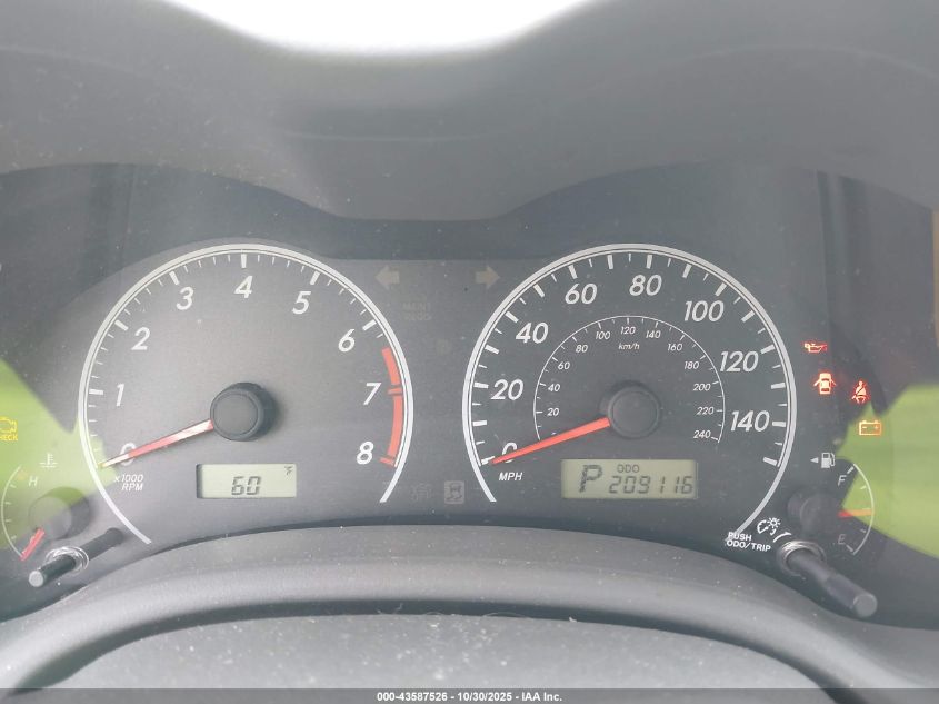 2009 Toyota Corolla Le VIN: 1NXBU40E69Z135467 Lot: 43587526