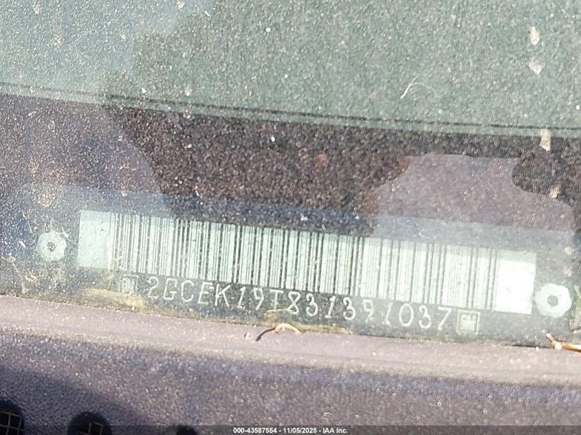 2003 Chevrolet Silverado 1500 Ls VIN: 2GCEK19T831391037 Lot: 43587554