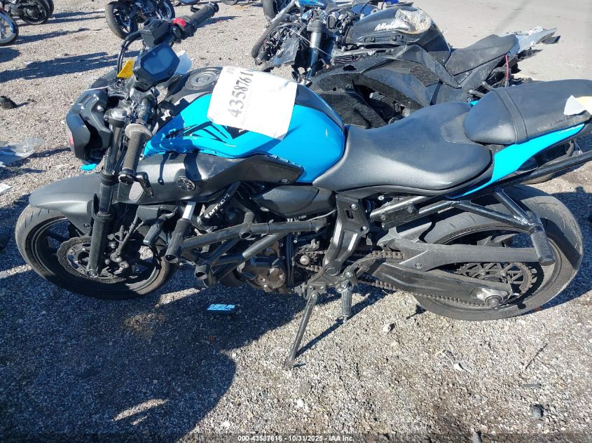 2019 Yamaha Mt07 VIN: JYARM27E3KA004125 Lot: 43587616