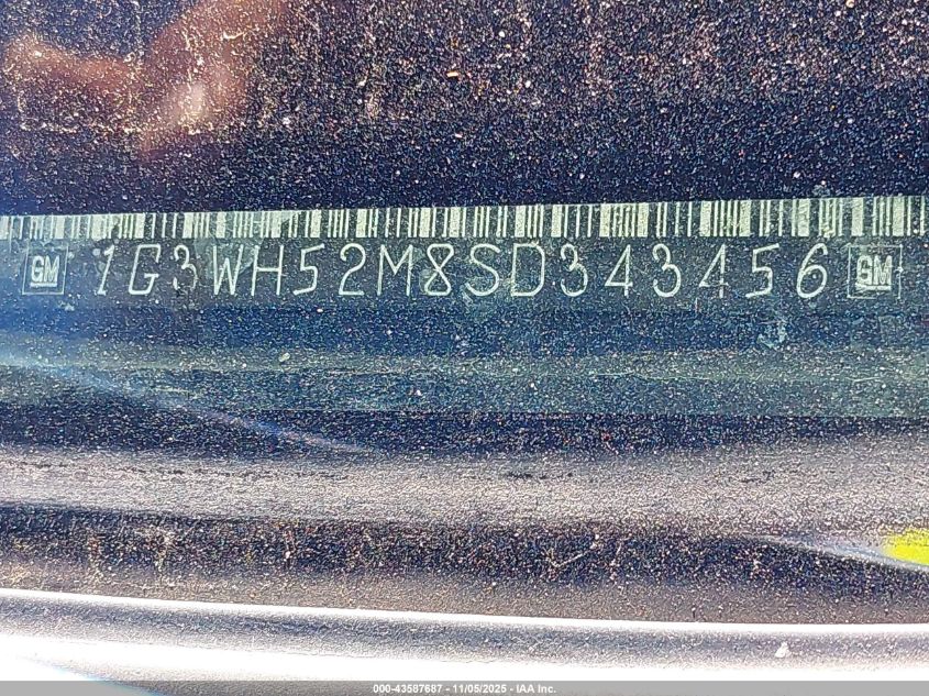 1995 Oldsmobile Cutlass Supreme Sl VIN: 1G3WH52M8SD343456 Lot: 43587687