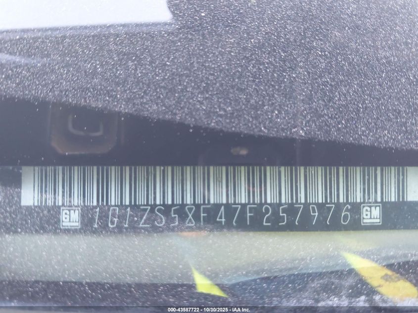 2007 Chevrolet Malibu Ls VIN: 1G1ZS58F47F257976 Lot: 43587722