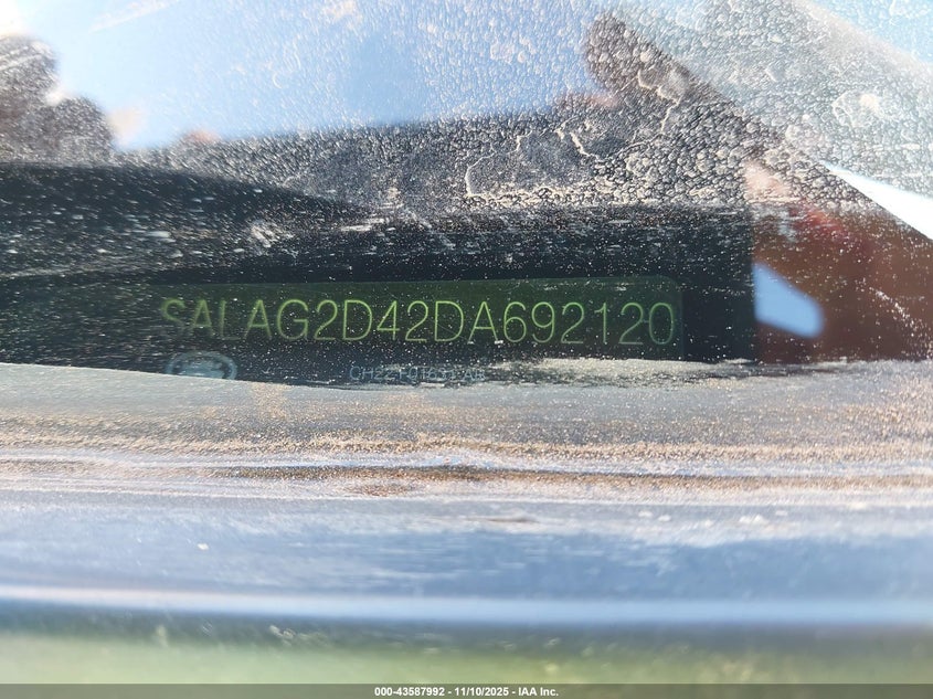 2013 Land Rover Lr4 VIN: SALAG2D42DA692120 Lot: 43587992