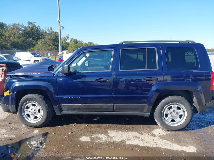 2017 JEEP PATRIOT SPORT FWD - 1C4NJPBA7HD149687