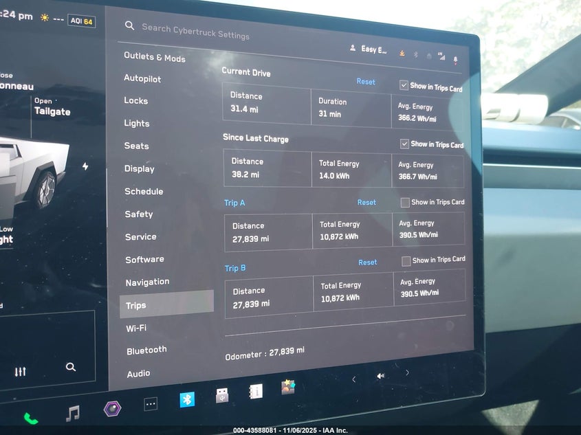 2024 Tesla Cybertruck All-Wheel Drive VIN: 7G2CEHED5RA035957 Lot: 43588081