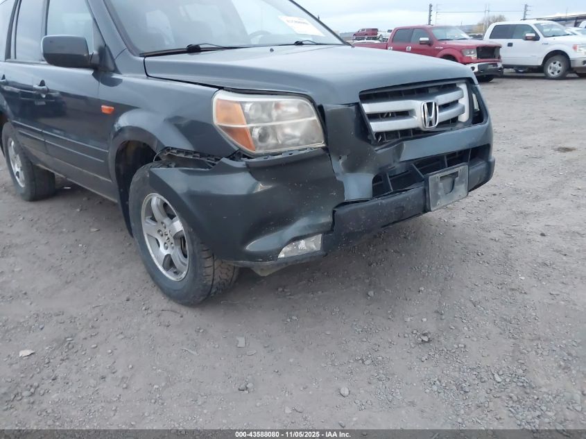 2006 Honda Pilot Ex VIN: 2HKYF18416H552746 Lot: 43588080