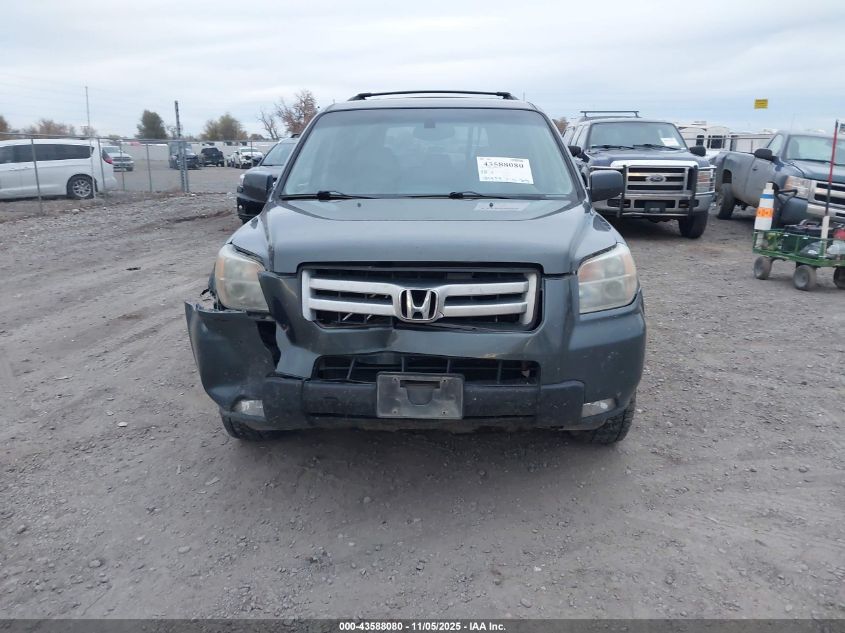 2006 Honda Pilot Ex VIN: 2HKYF18416H552746 Lot: 43588080